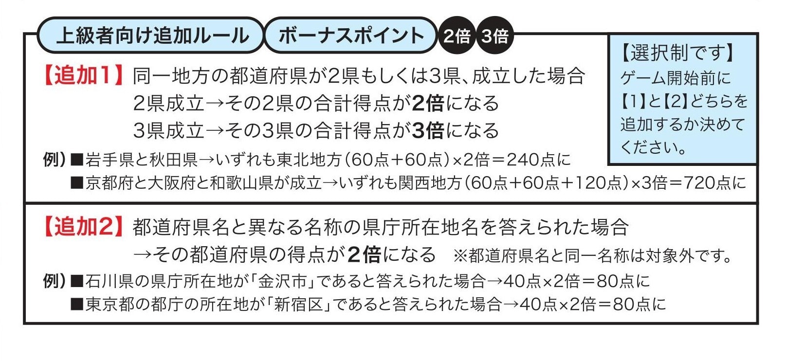 上級者向け追加ルール